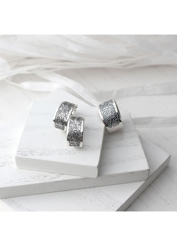 Серьги серебряные этнические с орнаментом Гаивка 925 Птах Skifska Etnika (364202781)