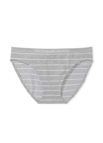 Трусики-бикини женские с микрофибры Seamless Bikini Panty серые XS Victoria's Secret (316551383)