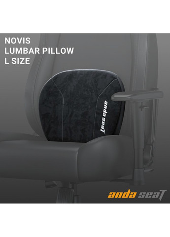 Подушка під спину Lumbar Pillow Black Size L (AC-YZ-AD23L-B-F-J) Anda Seat (338188539)
