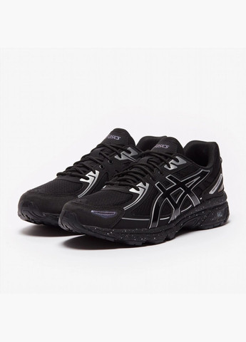 Чорні кросівки чоловічі sportstyle gel-venture 6 black 1203a245-001 Asics