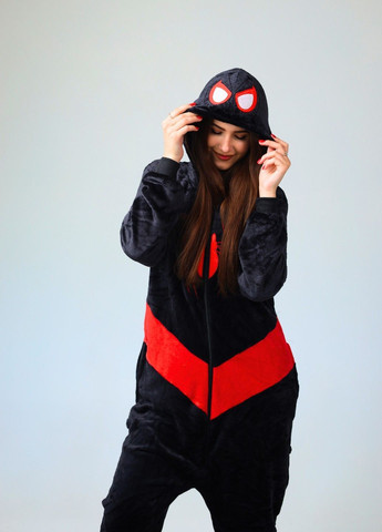 Кигуруми пижама Человек Паук Майлз Моралес женская черная Lalapka (365783488)