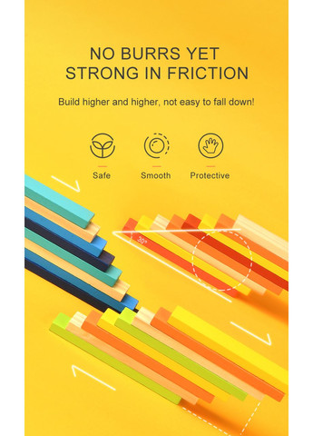 Строительные деревянные блоки CITYBLOCKS Холодные цвета 100 деталей ( MD1116 ) монтесори MiDeer (369175800)