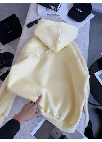 Жіноче худі з вишивкою на флісі No Brand Р4940-591 (370590784)