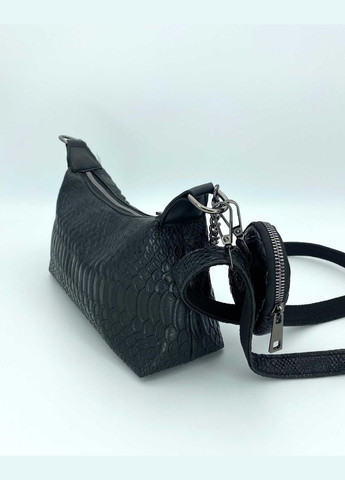 Жіноча сумка «Лойс» чорна (рептилія) Guris (354722251)