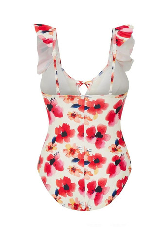 Комбинированный демисезонный купальник сдельный монокини слитный, монокини Esmara