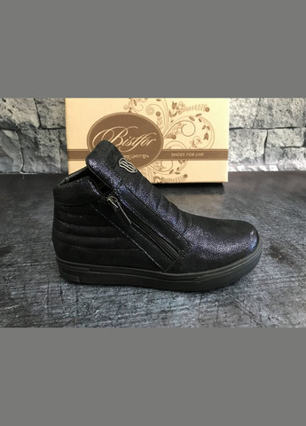 Синие повседневные осенние натуральные ботинки на платформе,, бистфор, украина Bistfor