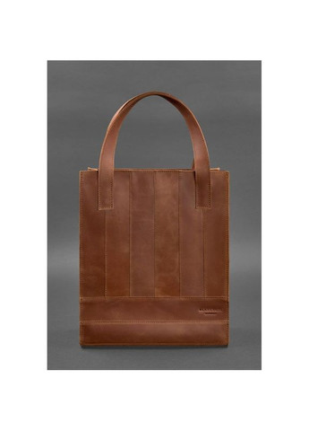 Кожаная сумка женская через плечо шоппер Бэтси светло-коричневая Crazy horse BlankNote (302008808)