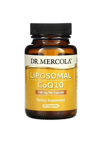Натуральная добавка Liposomal CoQ10 100 mg, 30 капсул Dr. Mercola (293339764)
