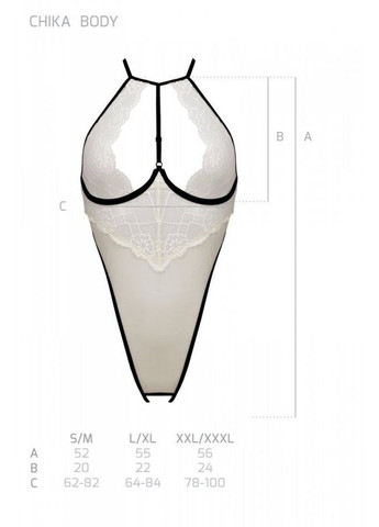 Боді з доступом CHIKA BODY, cream - CherryLove Passion (340274870)