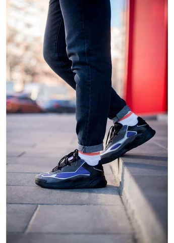Чорні літні кросівки adidas niteball black violet адідас найтбол No Brand