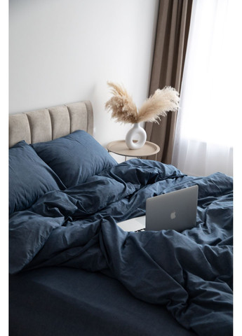 Постельное белье вареный хлопок "Белый" Двуспальный, Классическая простыня, наволочки 50х70 IN.HOME_UA (371141810)