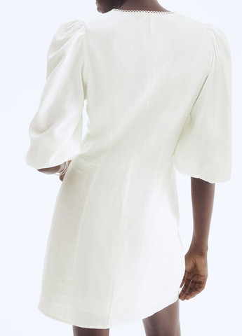 Білий кежуал сукня H&M однотонна