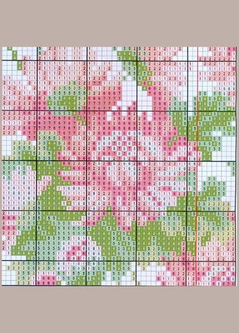 Набір для вишивання хрестиком по нанесеному на канву схемі "Elegant chrysanthem". AIDA 14CT printed 30*51 см Joy Sunday (313613280)