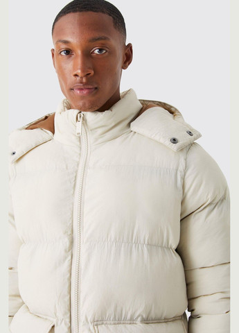 Кремова демісезонна куртка Boohoo