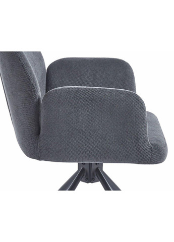 Стілець DEMI чорний каркас/темно-сірий тк. Intarsio (365461469)