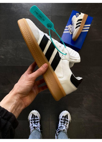 КРОСІВКИ ЖІНОЧІ ADIDAS SAMBA XLG WHITE / BLACK GUM PLATFORM АДІДАС САМБА No Brand чорні демісезони (368854858)