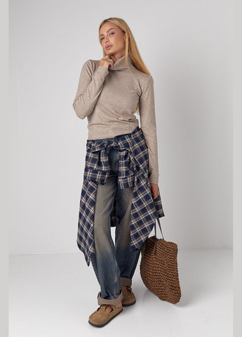 Кавовий демісезонний жіночий базовий гольф - кавовий колір, one size (sku_60250) No Brand