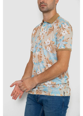 Цветная футболка-поло мужское с принтом, 247r315 для мужчин Ager