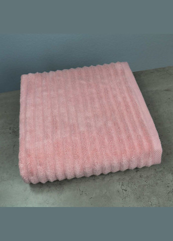 GM Textile набір махрових рушників зеро твіст 3шт 50x90см, 50x90см, 70x140см 550г/м2 (рожевий) рожевий виробництво -