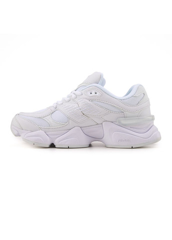 Белые демисезонные кроссовки мужские new balance 9060 triple white нью беланс 9060 No Brand