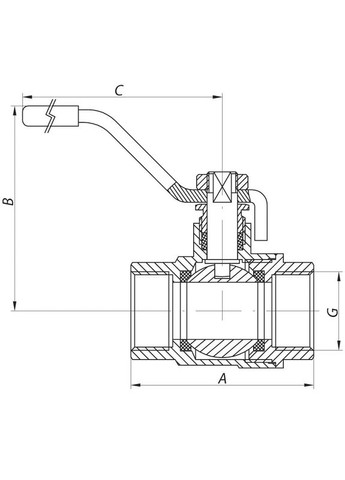 Кран шаровой 3/4" ГГР (WP2901) WaterPRO (315508843)
