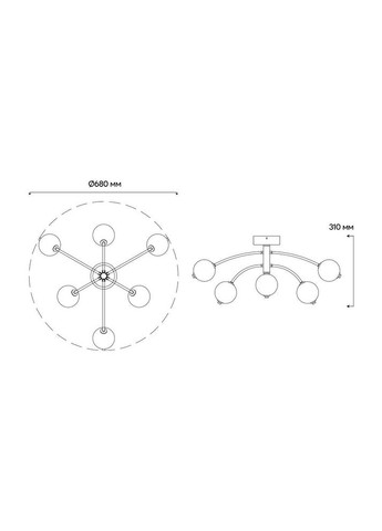 Светодиодный светильник AL6477-1ARD PRIMA NERO 60Вт Ardero (361066984)