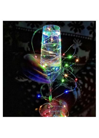 Гірлянда світлодіодна на 3 батарейках Роса 13713 20 м мультиколор No Brand (361399900)