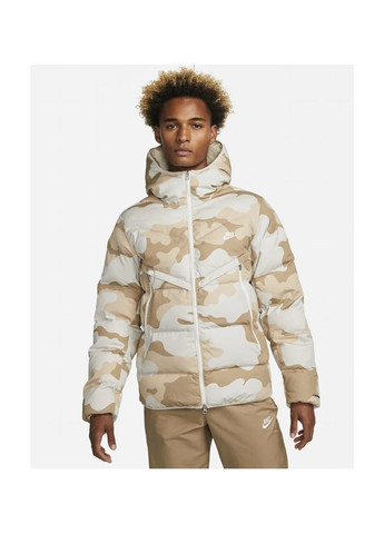 Бежева куртка чоловіча sportswear therma-fit windrunner beige dq4935-072 Nike