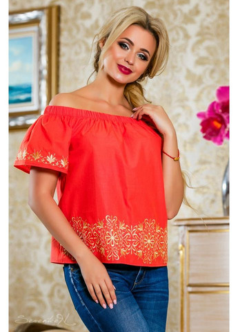 Коралловая блуза 825.2227 Seventeen