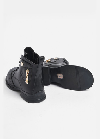 Черные кэжуал осенние ботинки детские черного цвета Let's Shop