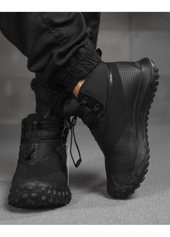 Чорні Зимовий чоловічі термо кросівки goretex black No Brand