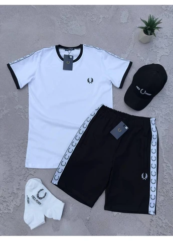 Спортивний чоловічий літній костюм (шорти + футболка+кепка) FP No Brand (377537315)