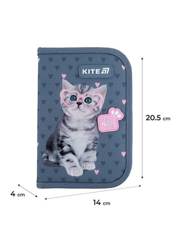 Пенал без наполнения Studio Pets 622-1 SP, 1 отделение, 2 отворота (SP25-622-1) Kite (328262041)