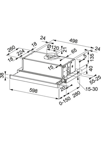 Витяжка телескопічна Smart FSM601WHGL, FRANKE (360415588)