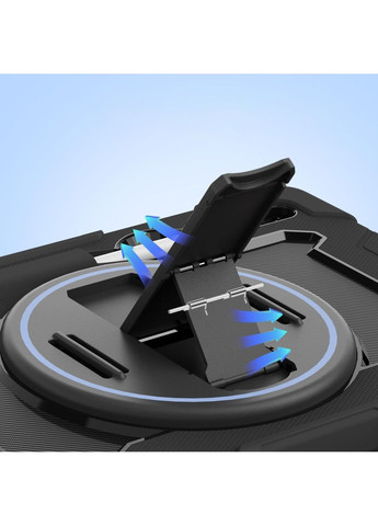 Броньований чохол (Horizontal handle) для Samsung Galaxy Tab S9 Plus /S9 FE Plus 12.4" Black BeCover (360418286)