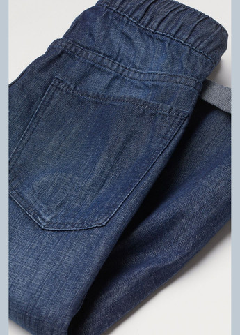 Темно-синие демисезонные джинсы regular fit с эластичной талией для мальчика 0454804-012 H&M