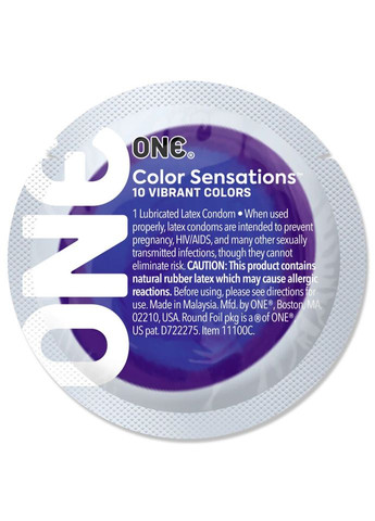 Презерватив Color Sensations Struck by (Lavender) 1 шт One (302243203)