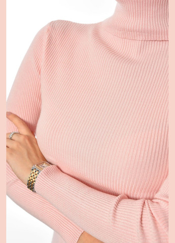 Гольф жіночий однотонний світло-рожевого кольору Let's Shop (304971647)