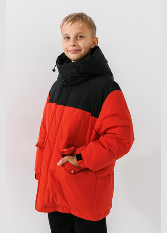 Терракотовая зимняя куртка для мальчика 88a05 134 см терракотовый shop (2000990605085) XZKAMI