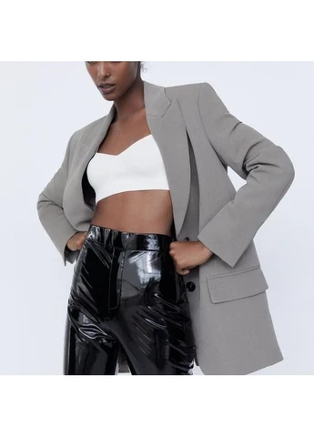 Вінілові лаковані шкіряні легінси штани брюки Zara (392036235)