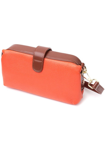 Сумка женская через плечо клатч кожаный 22424 Оранжевый Vintage (302008994)