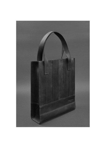 Шкіряна сумка жіноча через плече шоппер Бетсі Чорний BlankNote (302008131)