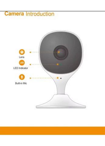 Внутренняя Wi-Fi видеокамера Cue 2E 3MP IMOU (363039511)