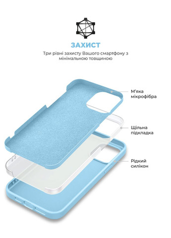 Чехол ICON2 MagSafe для Apple iPhone 14 Plus Sky (ARM68398) ArmorStandart (327882795)