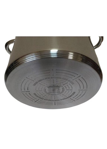 Каструля з нержавіючої сталі PH-15825-30 30 см зі скляною кришкою 16,5л Peterhof (297332062)