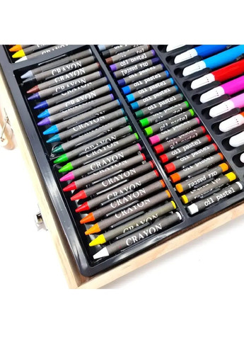 Художній комплект набір в дерев'яній валізці для малювання дитячої творчості 180 предметів 53х31х5 см (481868-Prob) Unbranded (367592538)