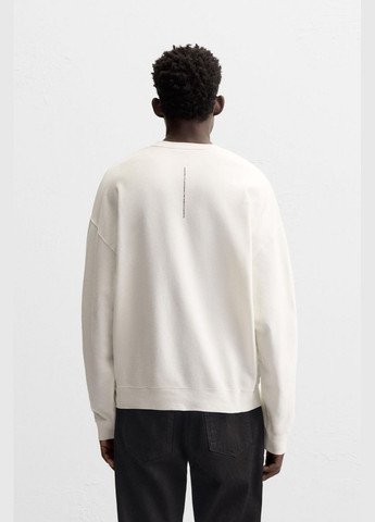 Білий кофта світшот Zara (315825952)