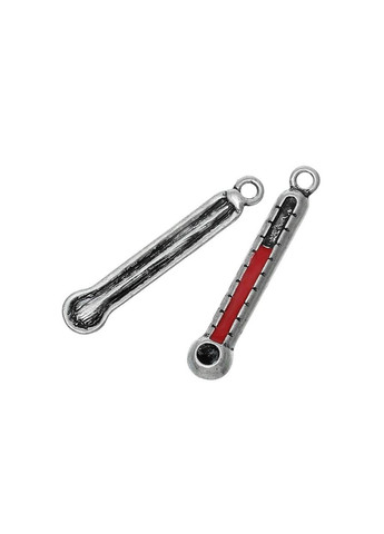 Підвіски металеві Кулон термометр градусник темпера Античне срібло 33 мм x 6 мм Finding (334729257)