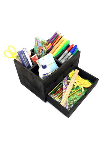 Настольный органайзер из дерева Огаст венге (КНЦ-009012) No Brand (328227948)