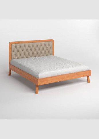 Полуторне дерев'яне ліжко Токіо /Аляска 23 (Бежевий) 120х190 см (MBG-4776) Mebigrand (366087512)